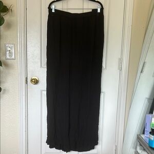 Modcloth Black Pleated Wide-leg light pants